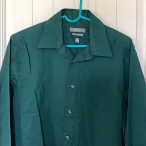 Emerald Green Dressy Button Up